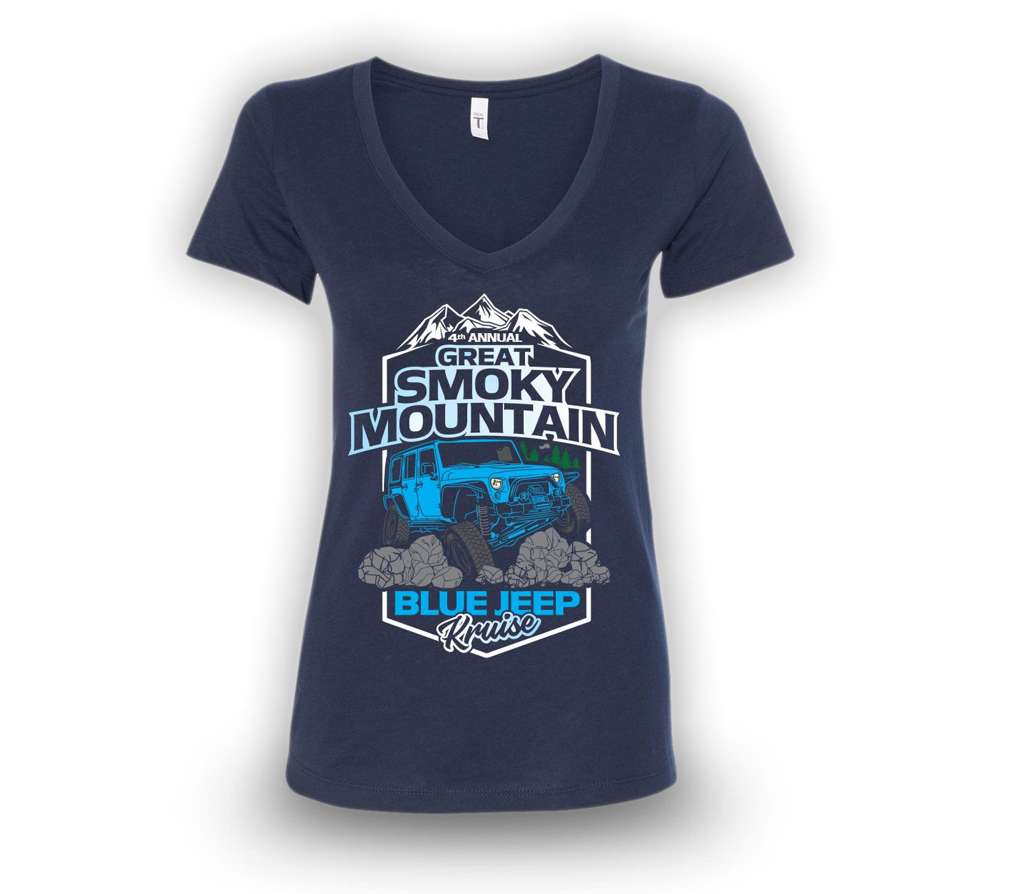Great Smoky Mountain Blue Jeep Kruise Shirt