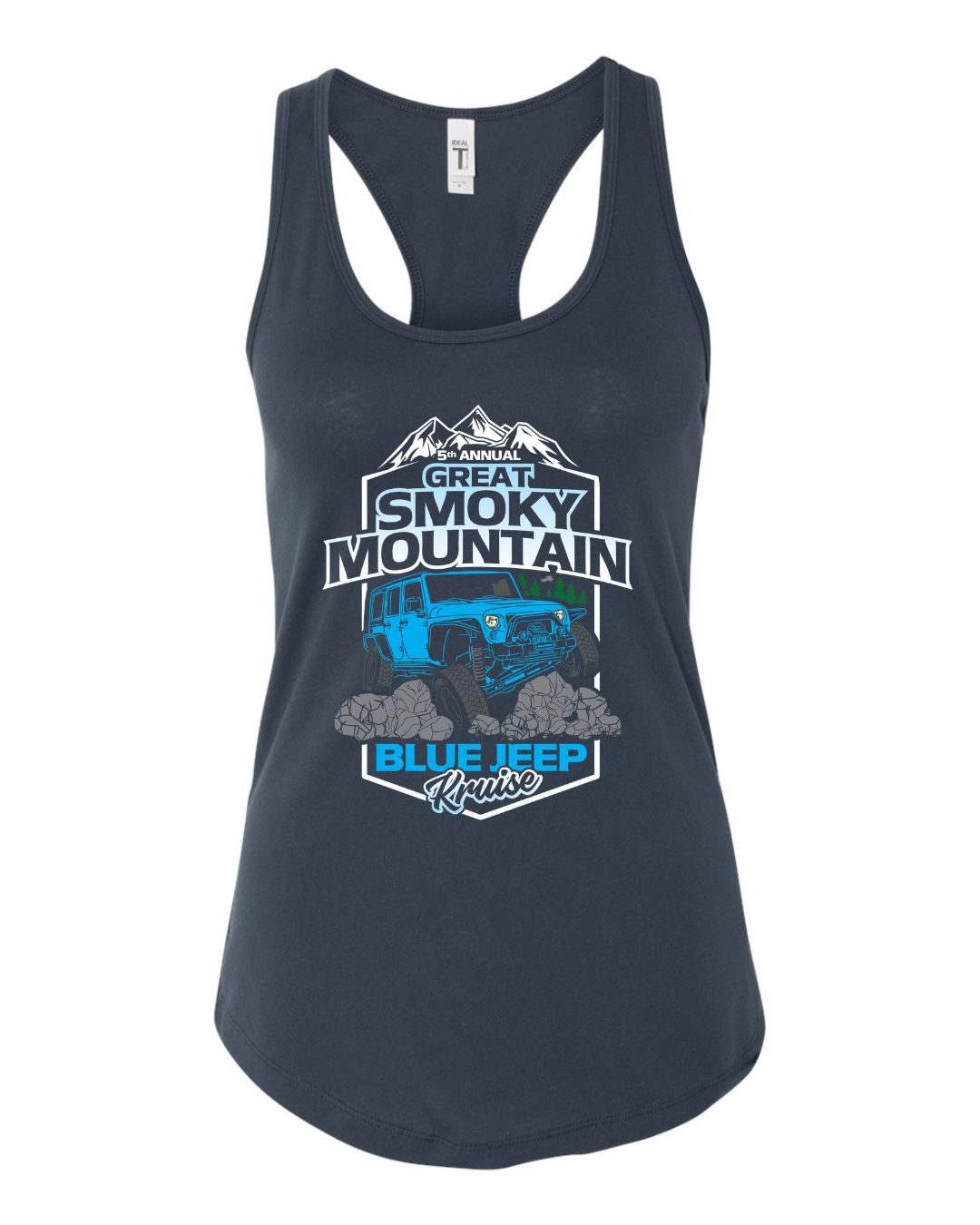 Great Smoky Mountain Blue Jeep Kruise Shirt