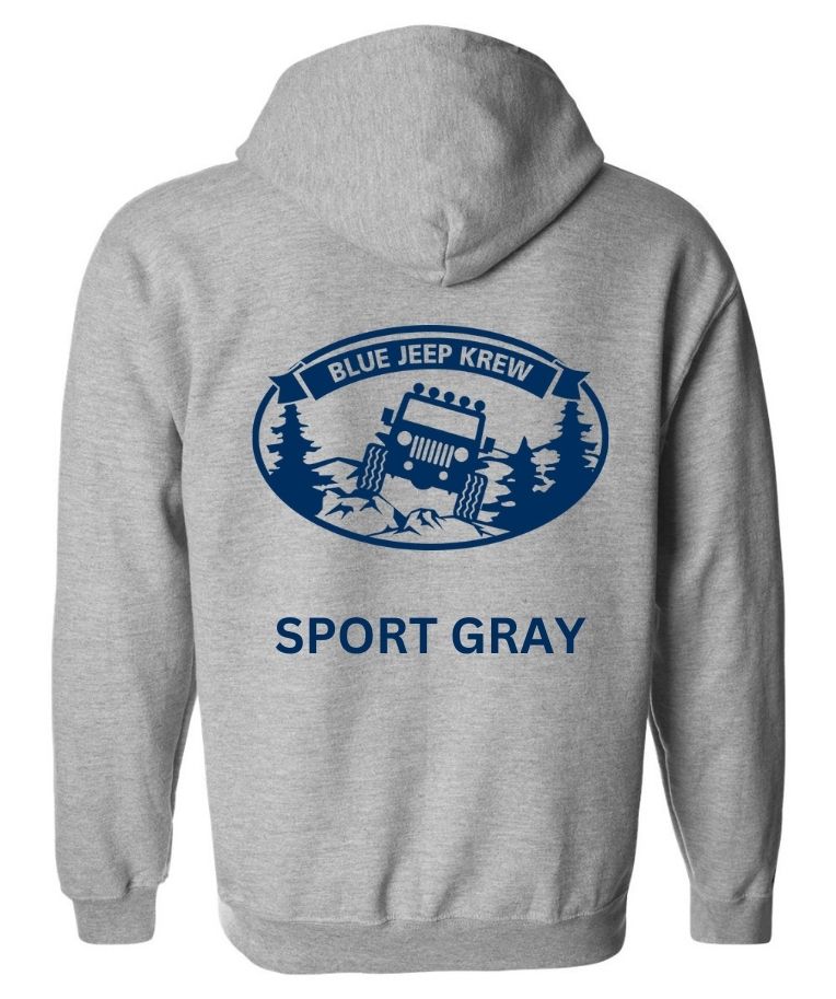 Blue Jeep Krew Zipper Hoodie