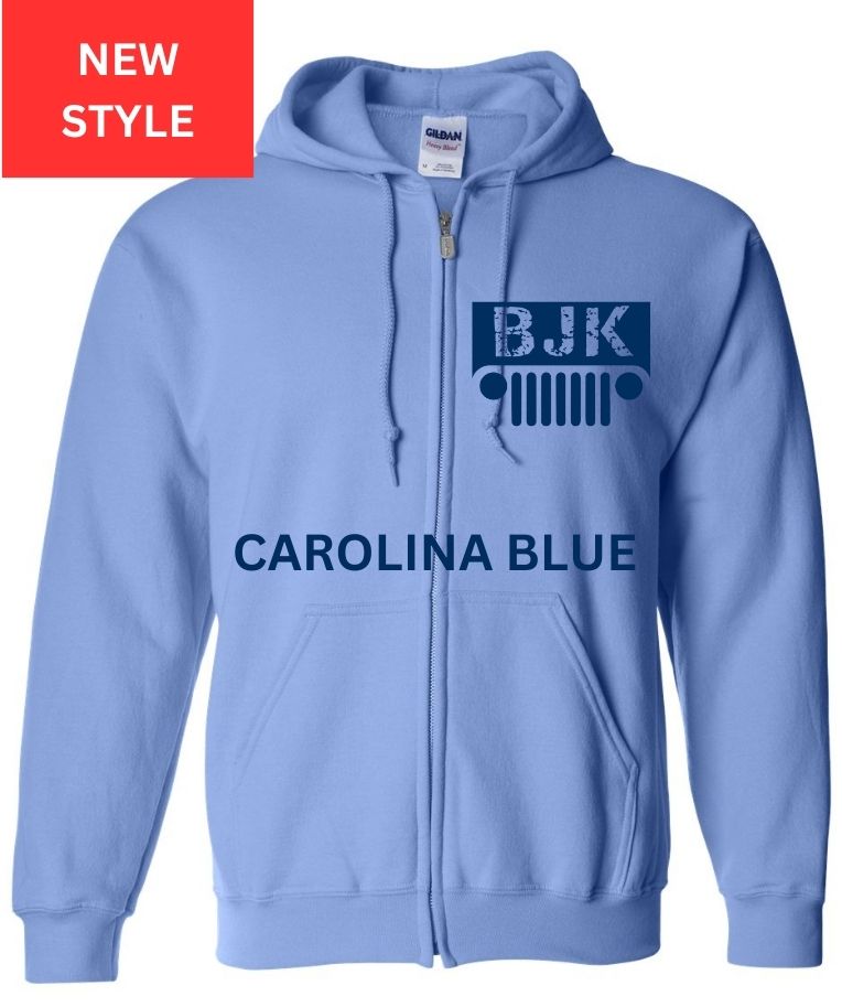 Blue Jeep Krew Zipper Hoodie