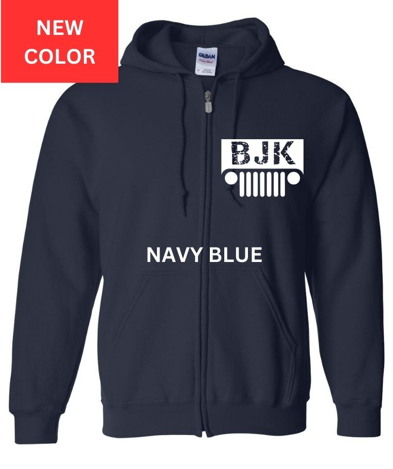 Blue Jeep Krew Zipper Hoodie