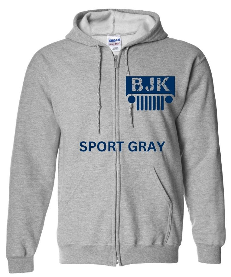Blue Jeep Krew Zipper Hoodie