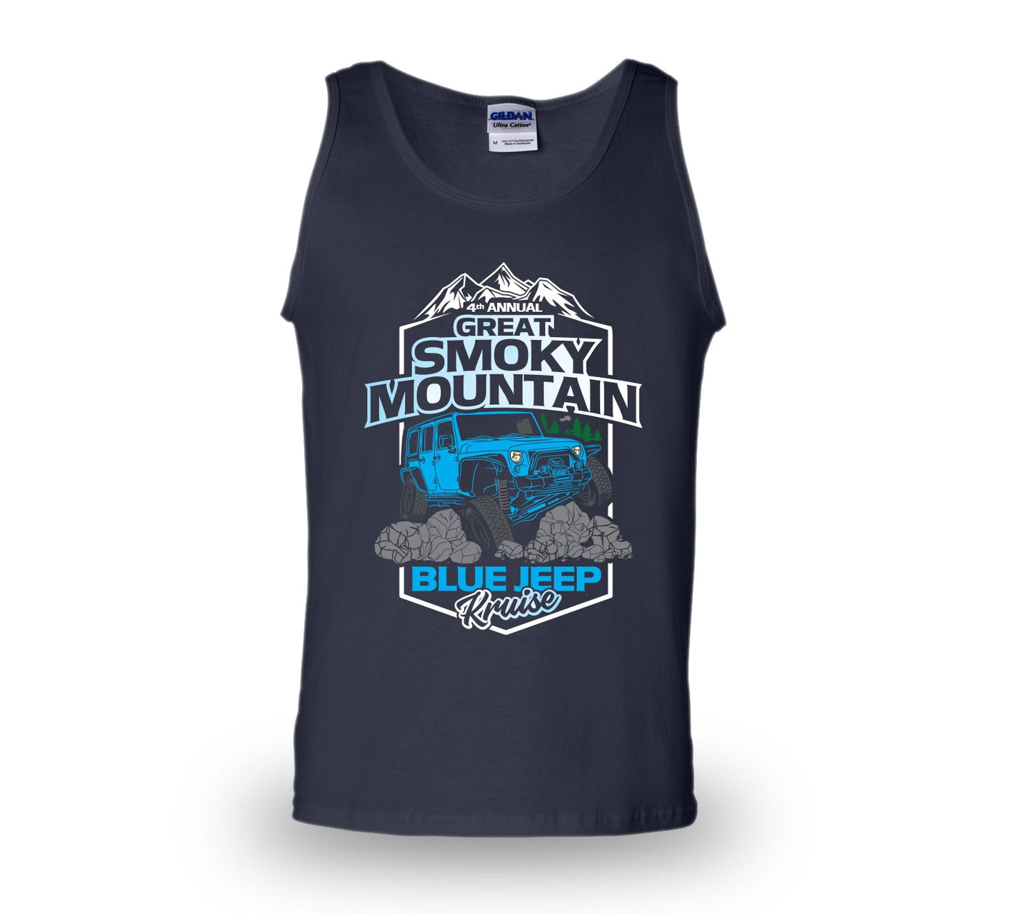 Great Smoky Mountain Blue Jeep Kruise Shirt