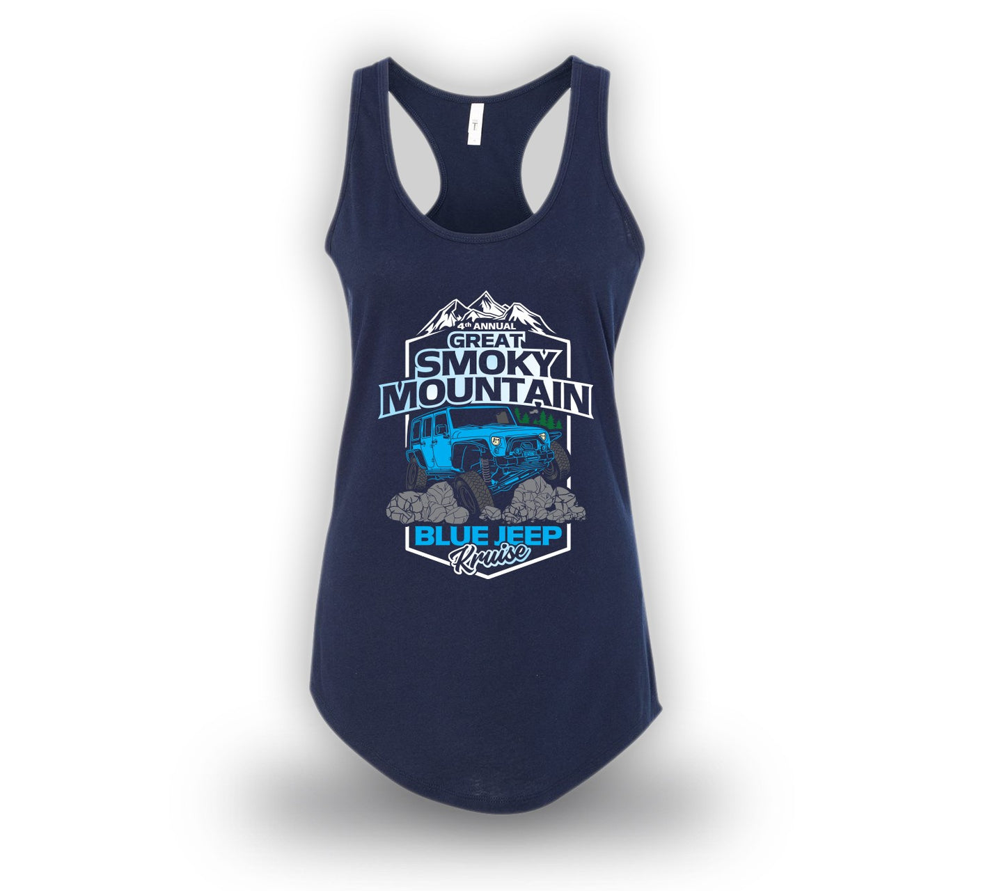 Great Smoky Mountain Blue Jeep Kruise Shirt