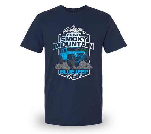 Great Smoky Mountain Blue Jeep Kruise Shirt