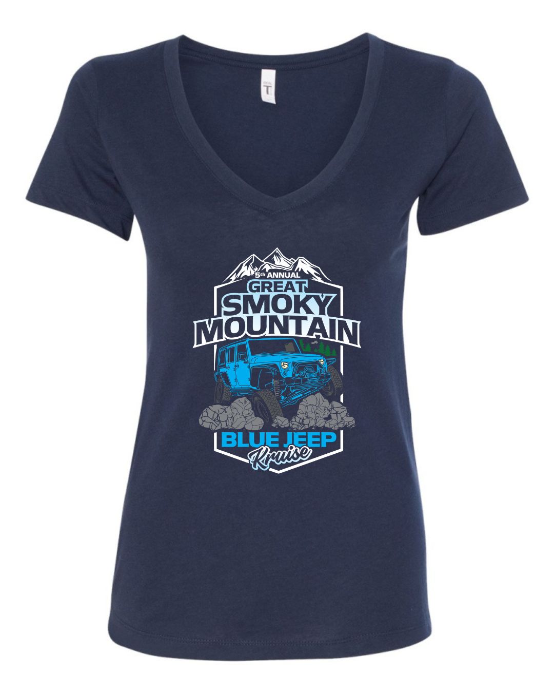 Great Smoky Mountain Blue Jeep Kruise Shirt