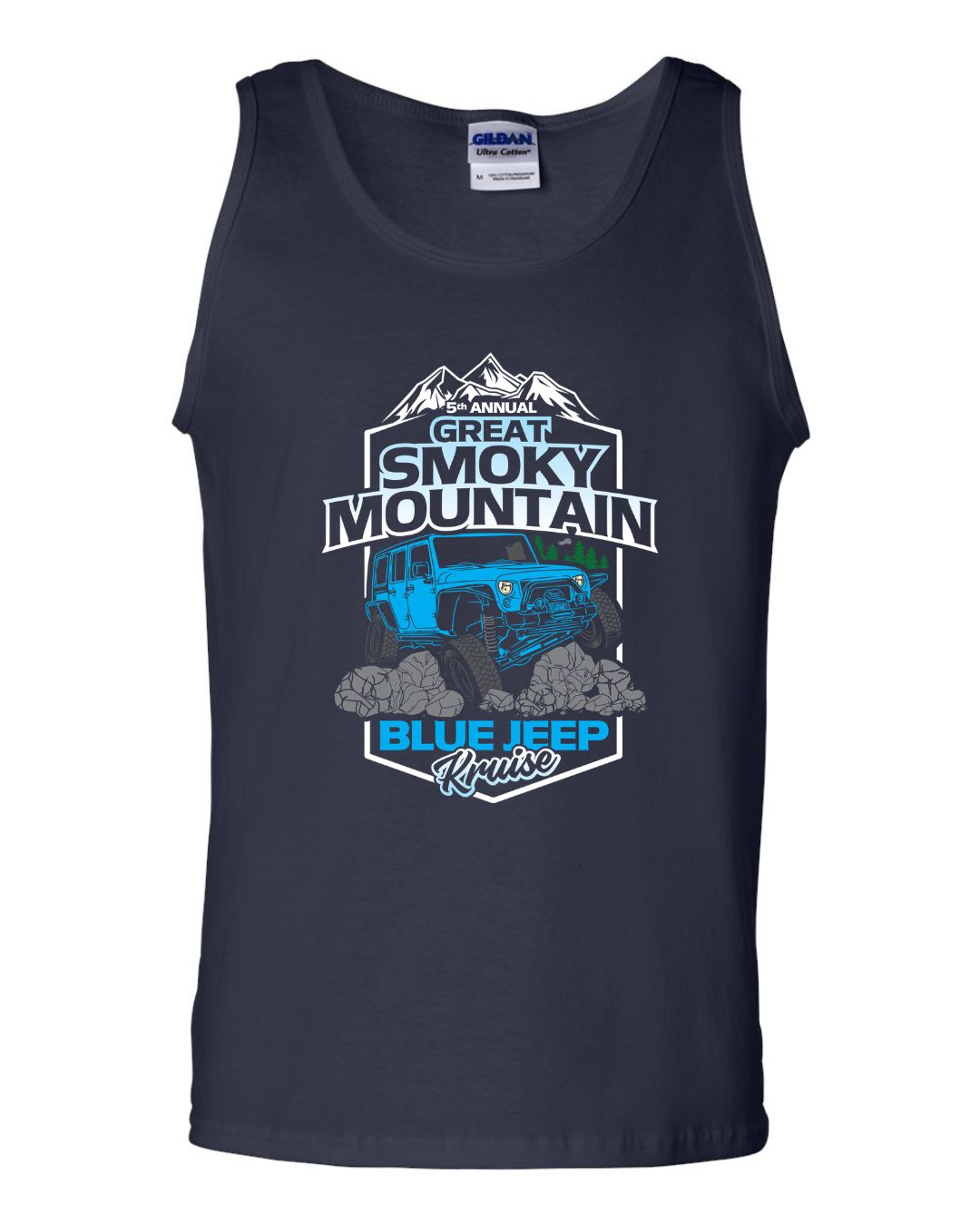 Great Smoky Mountain Blue Jeep Kruise Shirt