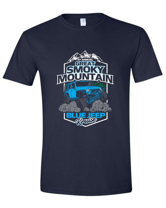 Great Smoky Mountain Blue Jeep Kruise Shirt