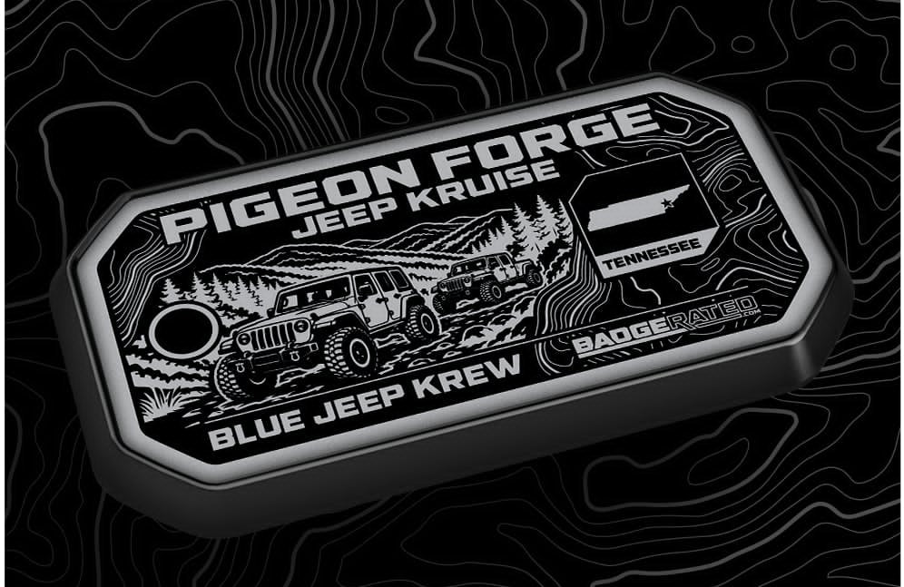 BJK Pigeon Forge Jeep Kruise Trail Badge