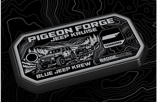 BJK Pigeon Forge Jeep Kruise Trail Badge