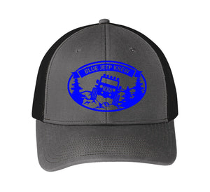 Blue Jeep Krew Trucker Style Snapback Hat