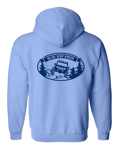 Blue Jeep Krew FULL ZIP UP Unisex Hoodie