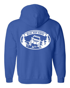 Blue Jeep Krew FULL ZIP UP Unisex Hoodie