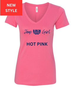 Ladies BJK Jeep Girl V-neck Shirt