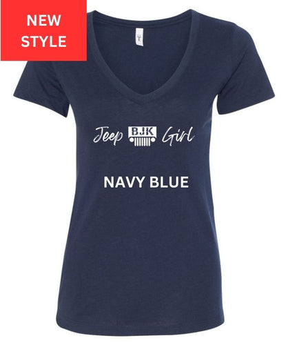 Ladies BJK Jeep Girl V-neck Shirt