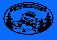 Blue Jeep Krew Decal