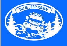 Blue Jeep Krew Decal