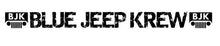 Black - Blue Jeep Krew Windshield Banner