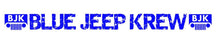 Blue - Blue Jeep Krew Windshield Banner