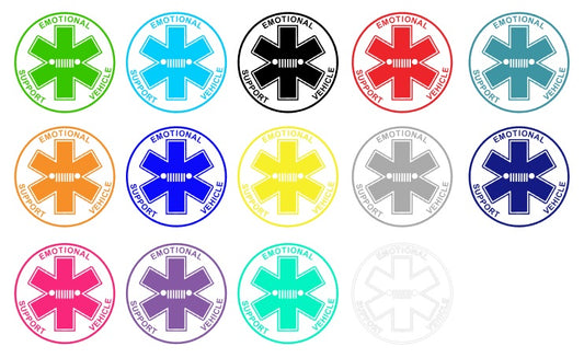 BJK Emotional Support Vehicle Decal