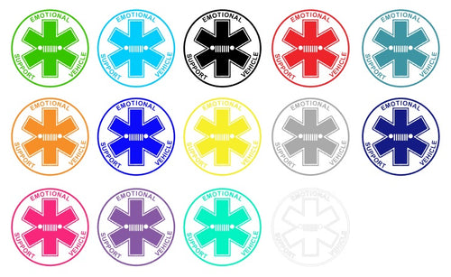 BJK Emotional Support Vehicle Decal