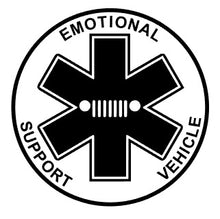 BJK Emotional Support Vehicle Decal