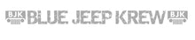 Silver/Gray - Blue Jeep Krew Windshield Banner